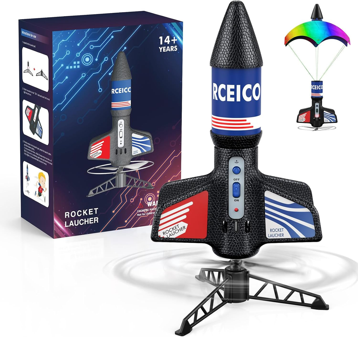 Rocket Launcher, 170 Feet of Flight Altitude, Model Rocket Kits with Launch Set, Ultra-high Flying Rocket, Rocket Toy, Kids Outdoor Toys, Gift for Kids Ages 8-12 Children's Day Gift | Amazon (US)