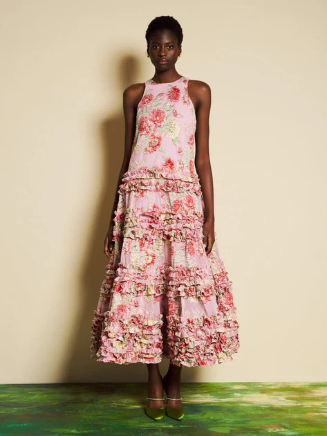 DREAM Rosier Jacquard Ruffle Maxi Dress | Sister Jane (UK)