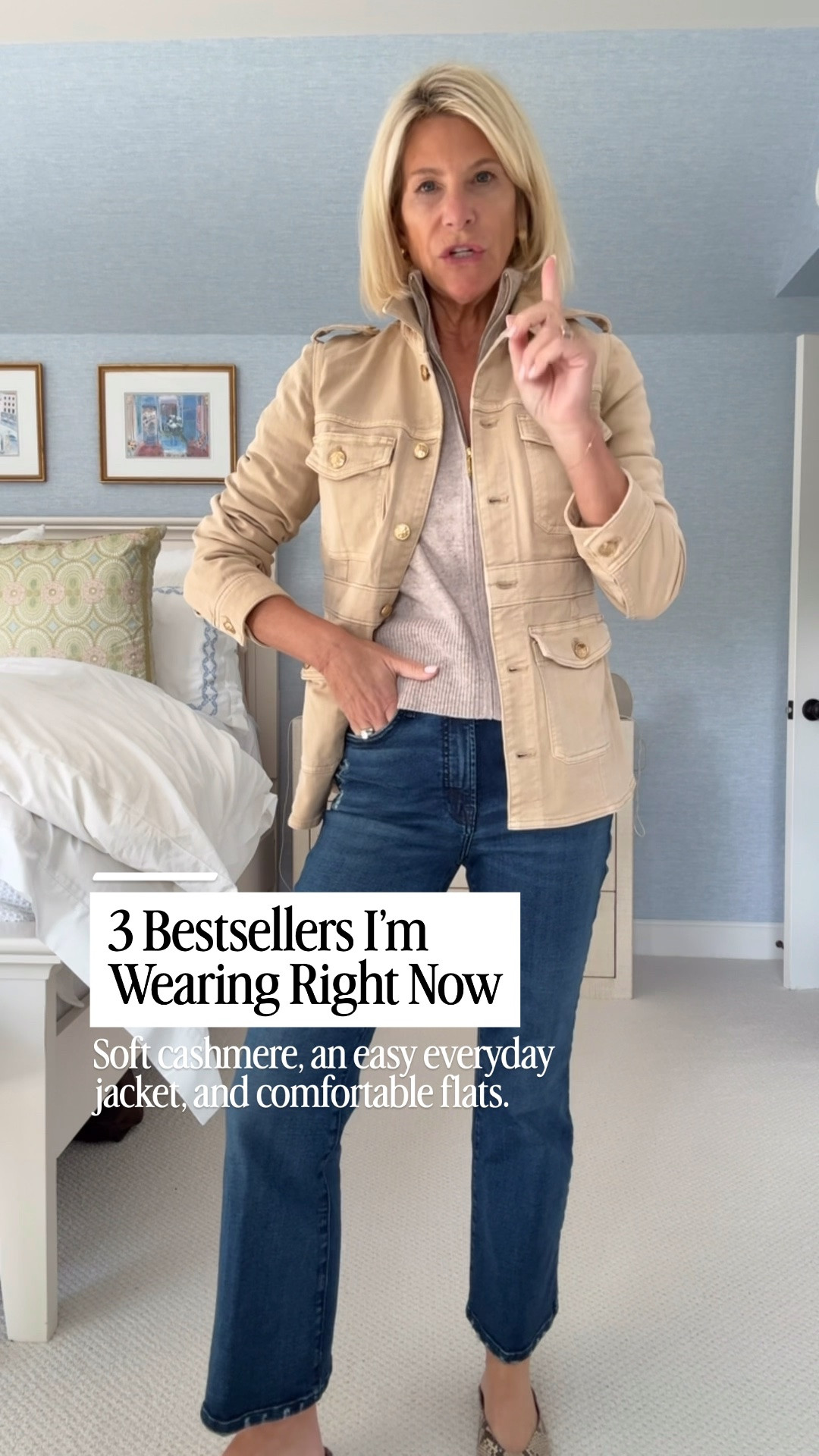When I hear “bestseller,” I want to know about it! These three are customer favorites: a super-soft zip cashmere cardigan, a lightweight jacket with beautiful buttons, and an affordable, comfortable flat. I love mixing an investment piece with budget-friendly favorites for an easy everyday outfit.

👩‍💻 LTK PRO TIPS
❤️ Heart = Support my posts ;-)
🔖 Save = Get sale & restock alerts for the things you love!
📋 Lists = Keep favorites organized (List ideas: Christmas, Birthdays, and Vacations!)
📲 Share = Send lists and products to a friend (or your daughters like me).
💬 Comment = Ask me anything, and I’ll answer. ;-)

#LTKootd #LTKSeasonal #LTKOver40