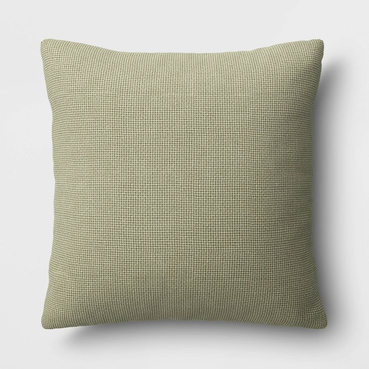 Oversized Basketweave Heathered Square Throw Pillow - Threshold™ | Target