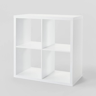 4 Cube Organizer White - Brightroom™: Decorative Bookshelf, Cubby Storage, MDF & Particle Board, 13" Compatible | Target