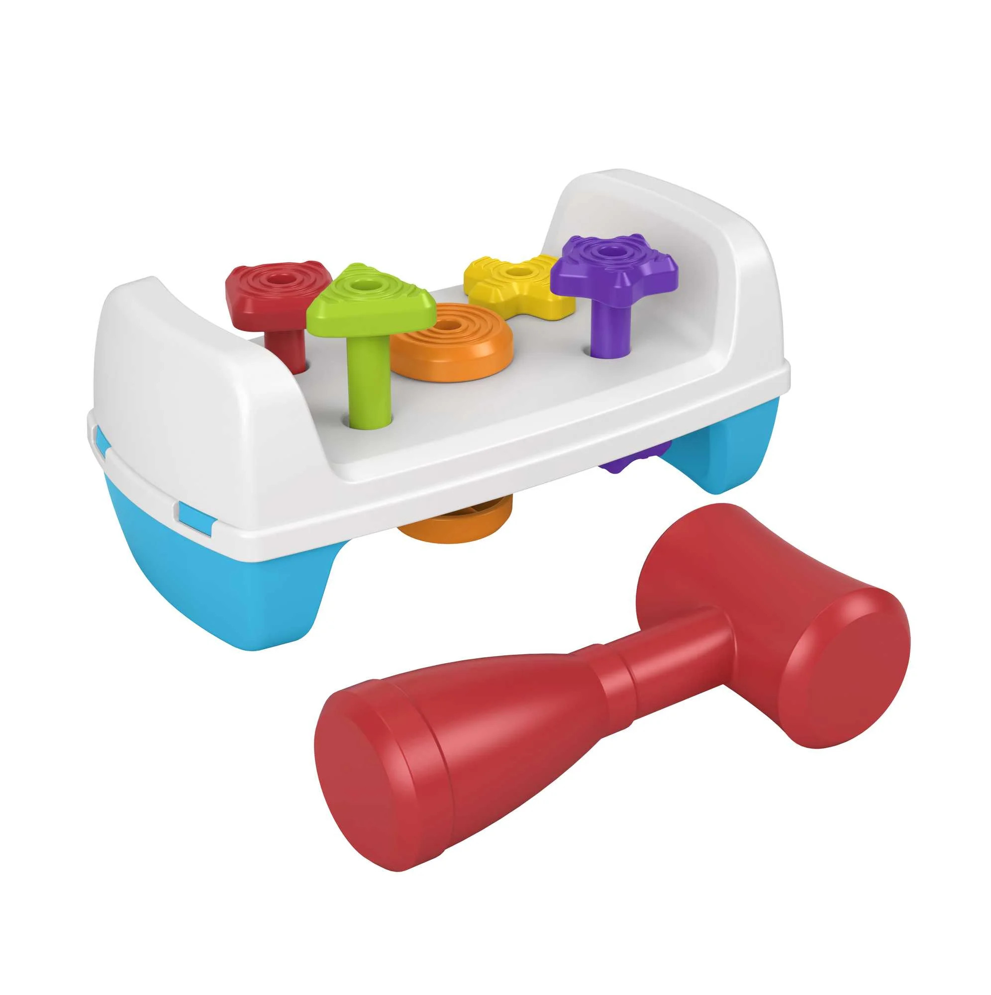 Fisher-Price Tap & Turn Bench Pretend Tools 2-Sided Toy for Infants and Toddlers | Walmart (US)