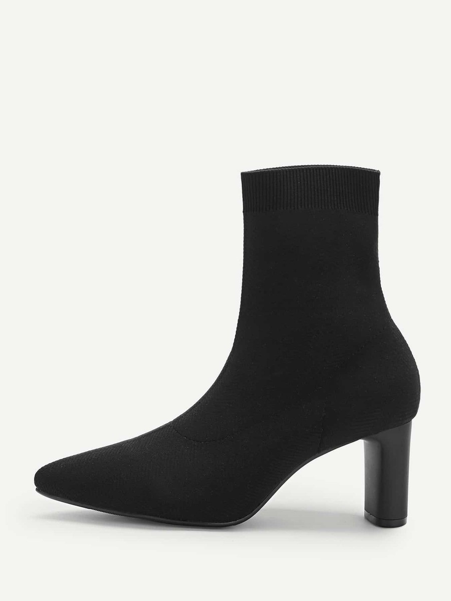Point Toe Sock Boots | SHEIN