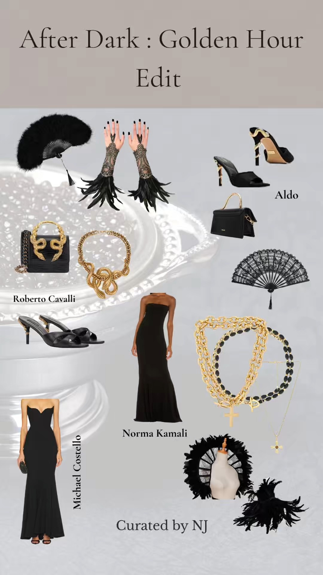 After Dark: Golden Hour Edit

This look began with a single anchor piece — a dramatic Roberto Cavalli moment — and everything else followed.

I curate outfits the way editors build spreads: start with one statement, then layer silhouettes, textures, and price points that share the same mood.

Here, that meant timeless black gowns, sculptural heels, and warm gold jewelry that adds depth without overpowering the look. High and accessible pieces mixed intentionally — cohesion always matters more than cost.

Designed to carry you from golden hour into the evening, effortlessly.

Shop more of my finds on LTK, new collections and inspo edits coming in 2026! 




#AfterDarkEdit
#EveningStyle
#LuxuryInspo
#CuratedByNJ
#LTKStyle

#LTKmomlife #LTKootd #LTKgrwm