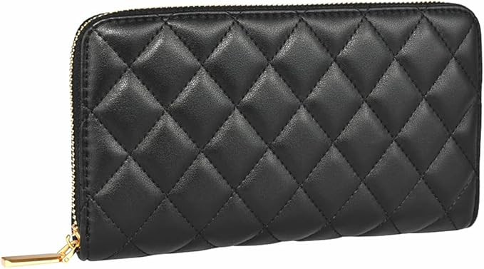 Luxury Real Leather Zip Around Travel Wallet | Large Capicity Card Holder Organizer | Classic Pho... | Amazon (US)