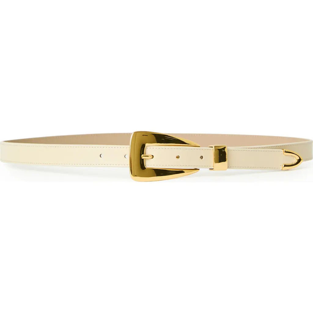 B-Low the Belt Briar Leather Belt in Cream Gold at Nordstrom, Size Medium | Nordstrom