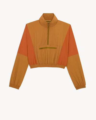 CASSANDRE cropped windbreaker in nylon faille | Saint Laurent Inc. (Global)