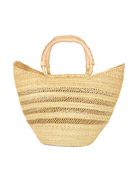 Open Weave Bohemian Market Basket | Natural | Made in Ghana – The Little Market | The Little Market