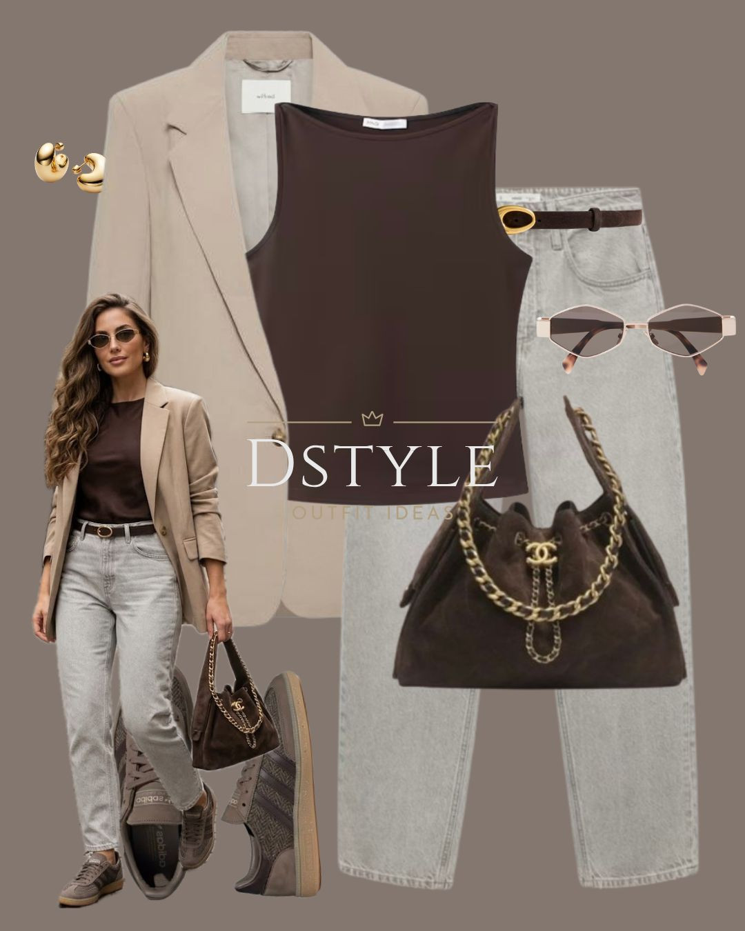 The perfect transitional outfit formula.  Combining textures with a suede bag and sneakers keeps this blazer look feeling fresh and approachable. Save this for your next "cool girl" city style inspiration!

#NeutralAesthetic #BlazerOutfit #StreetStyleInspo #CasualChic #QuietLuxury 

 

#LTKootd #LTKWorkwear