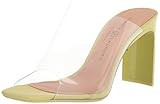 Chinese Laundry Women's Jazzz Vinyl Heeled Sandal, Lime Green, 7 | Amazon (US)