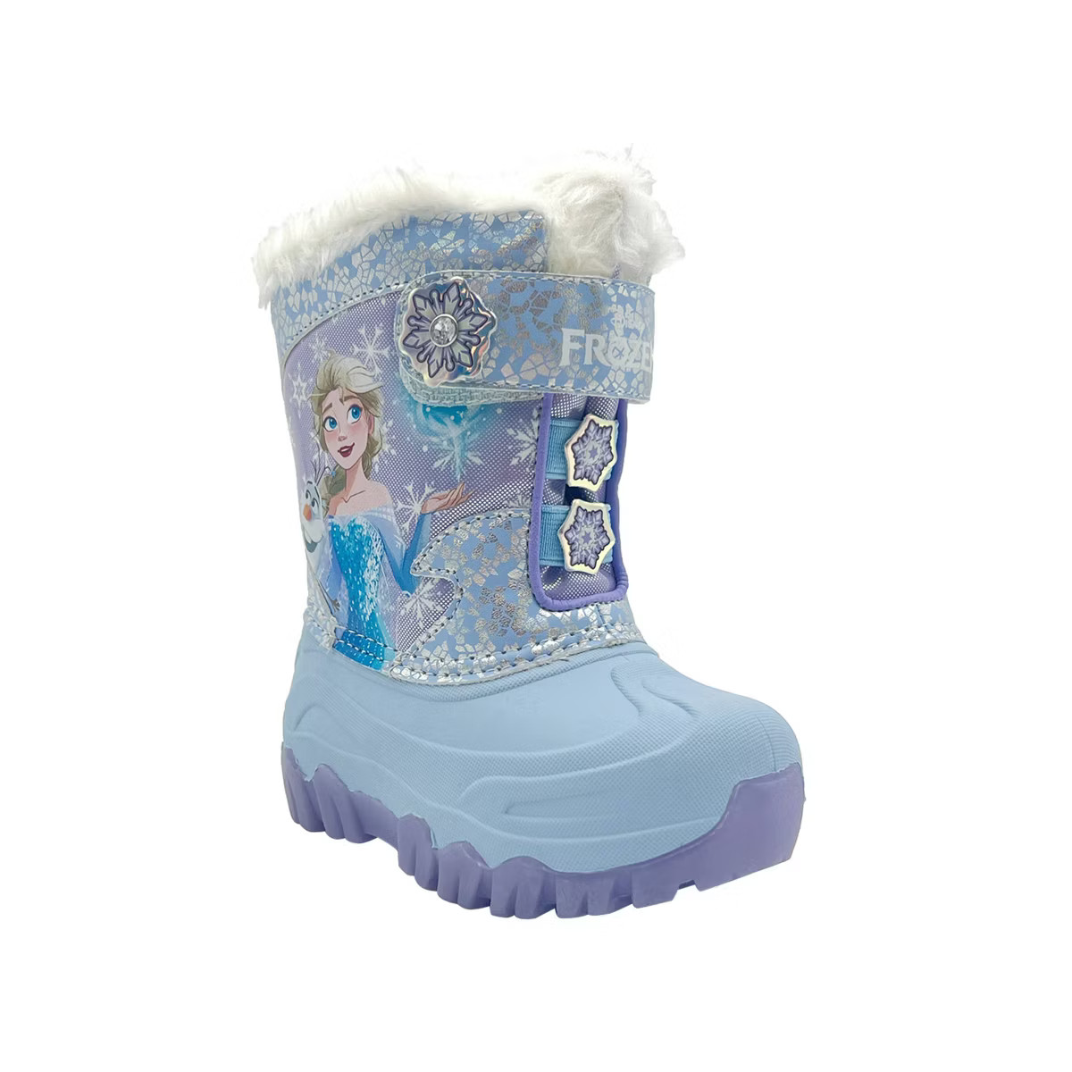 Disney Frozen Toddler Lighted Winter Snowboots - Blue 7T | Target