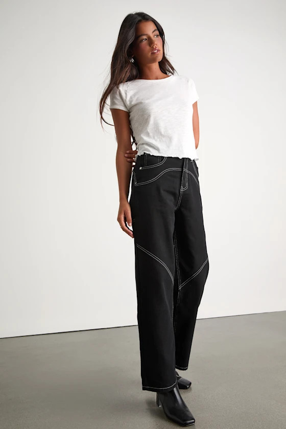 Coveted Element Black Twill Carpenter Pants | Lulus