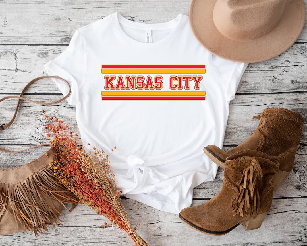 Kansas City Shirt, Kansas City Football Shirt, Retro Kansas City Chiefs, Kansas City Gifts, Footb... | Etsy (US)
