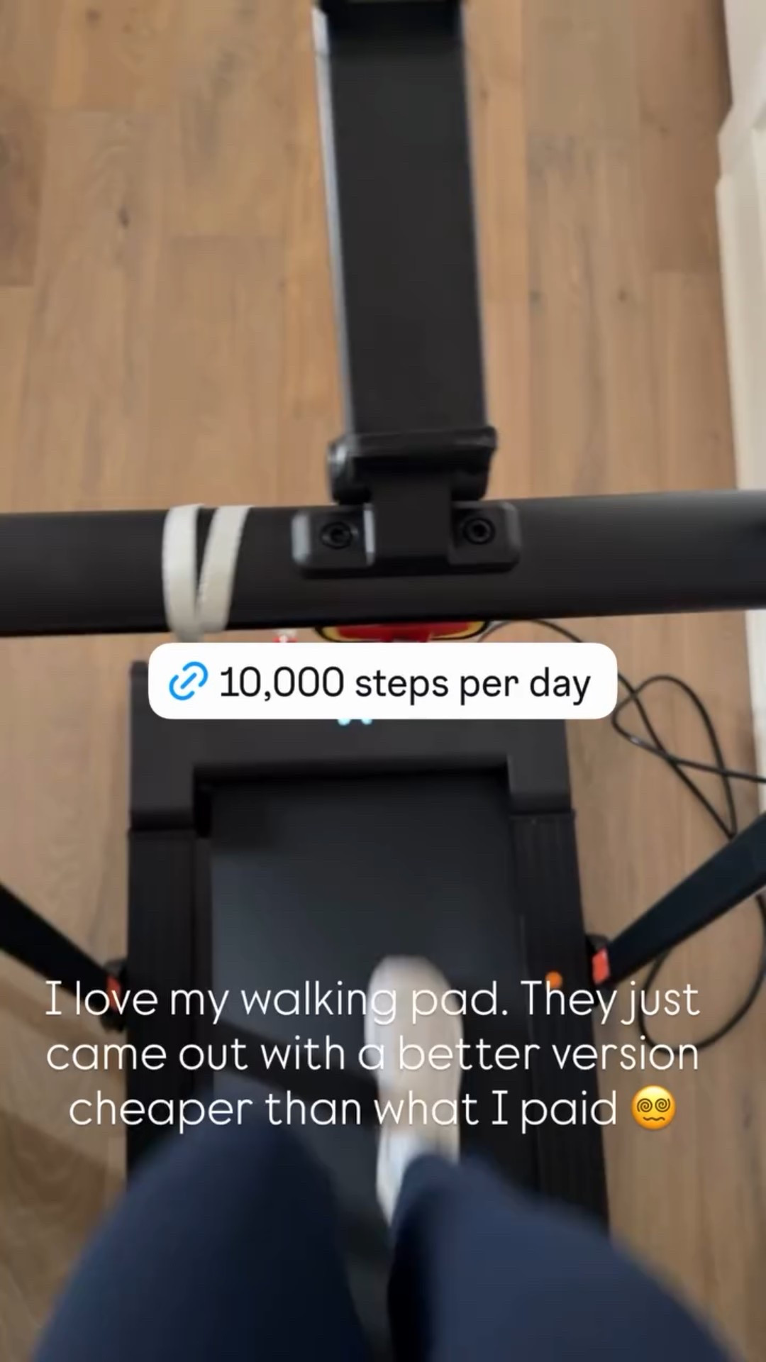 I love my walking pad. They just came out with a better version cheaper than what I paid 😵‍💫