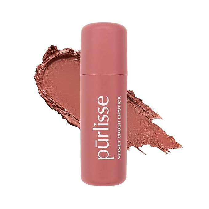pūrlisse Velvet Crush Long Lasting Lipstick - Matte Finish Hydrating Lipstick - Enriched with Ba... | Amazon (US)