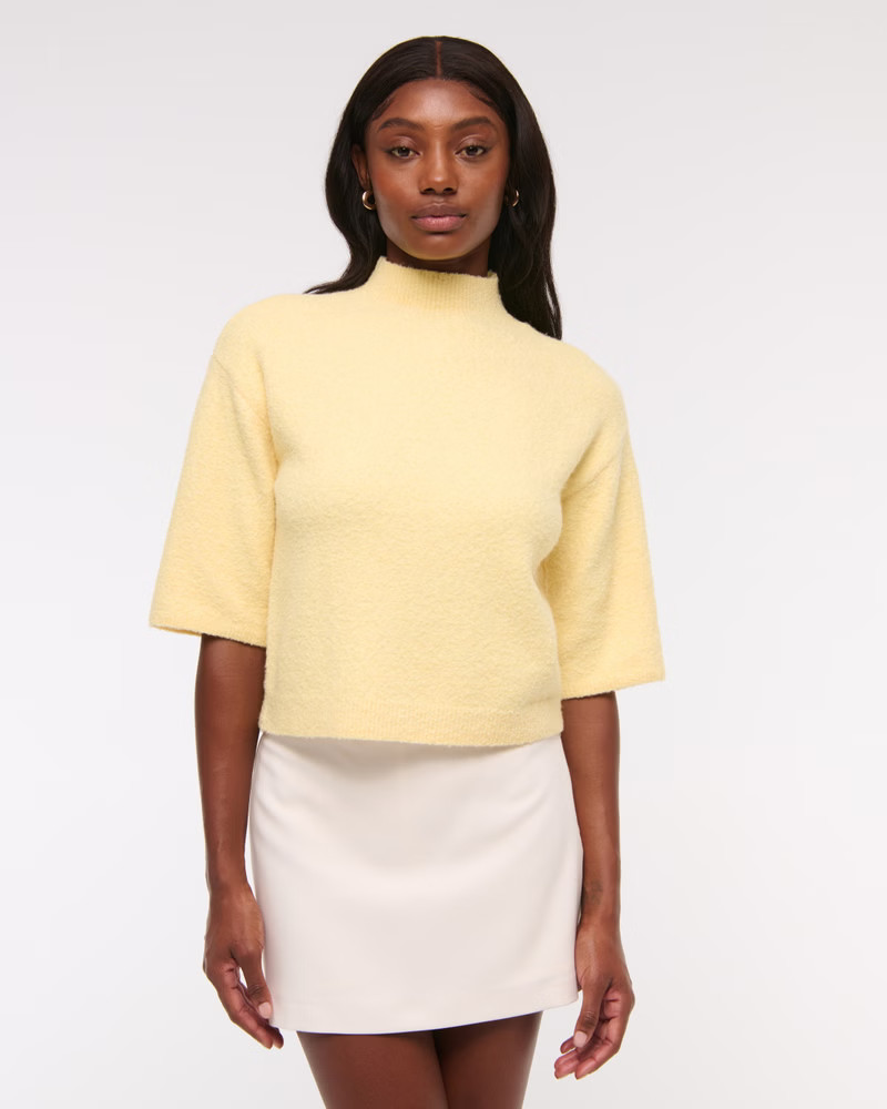 Boucle Mockneck Sweater Tee | Abercrombie & Fitch (US)