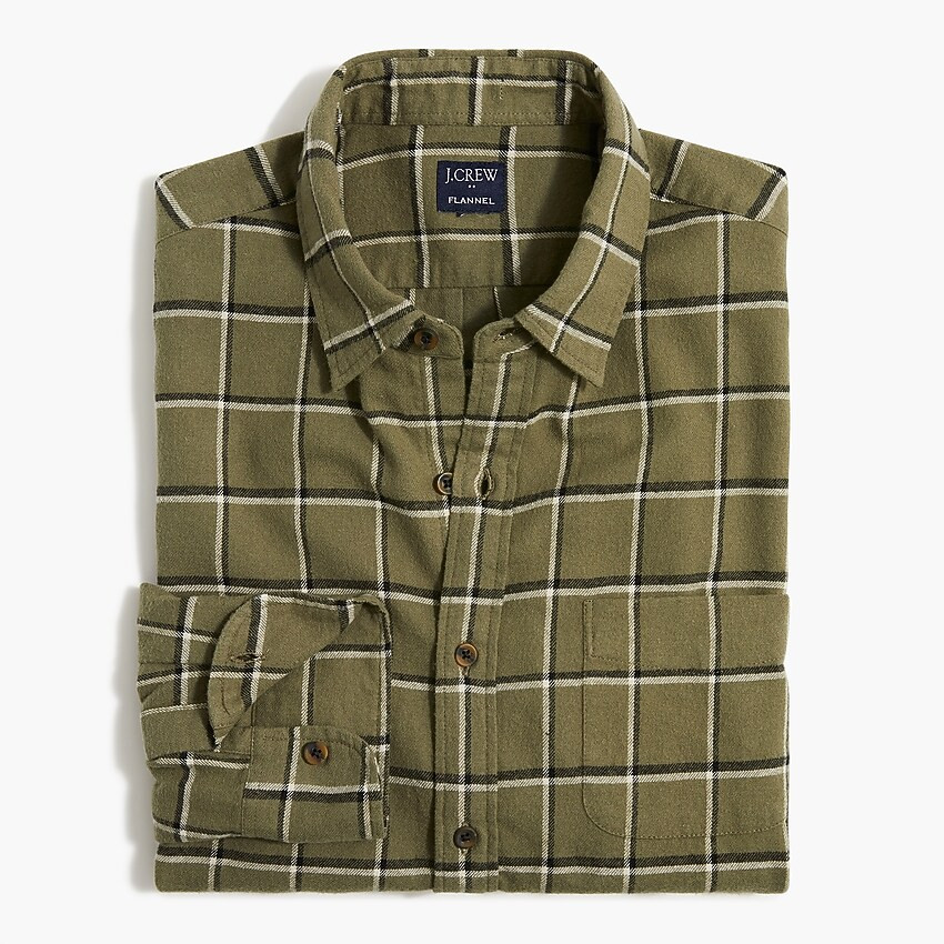 Plaid regular flannel shirt | J.Crew Factory
