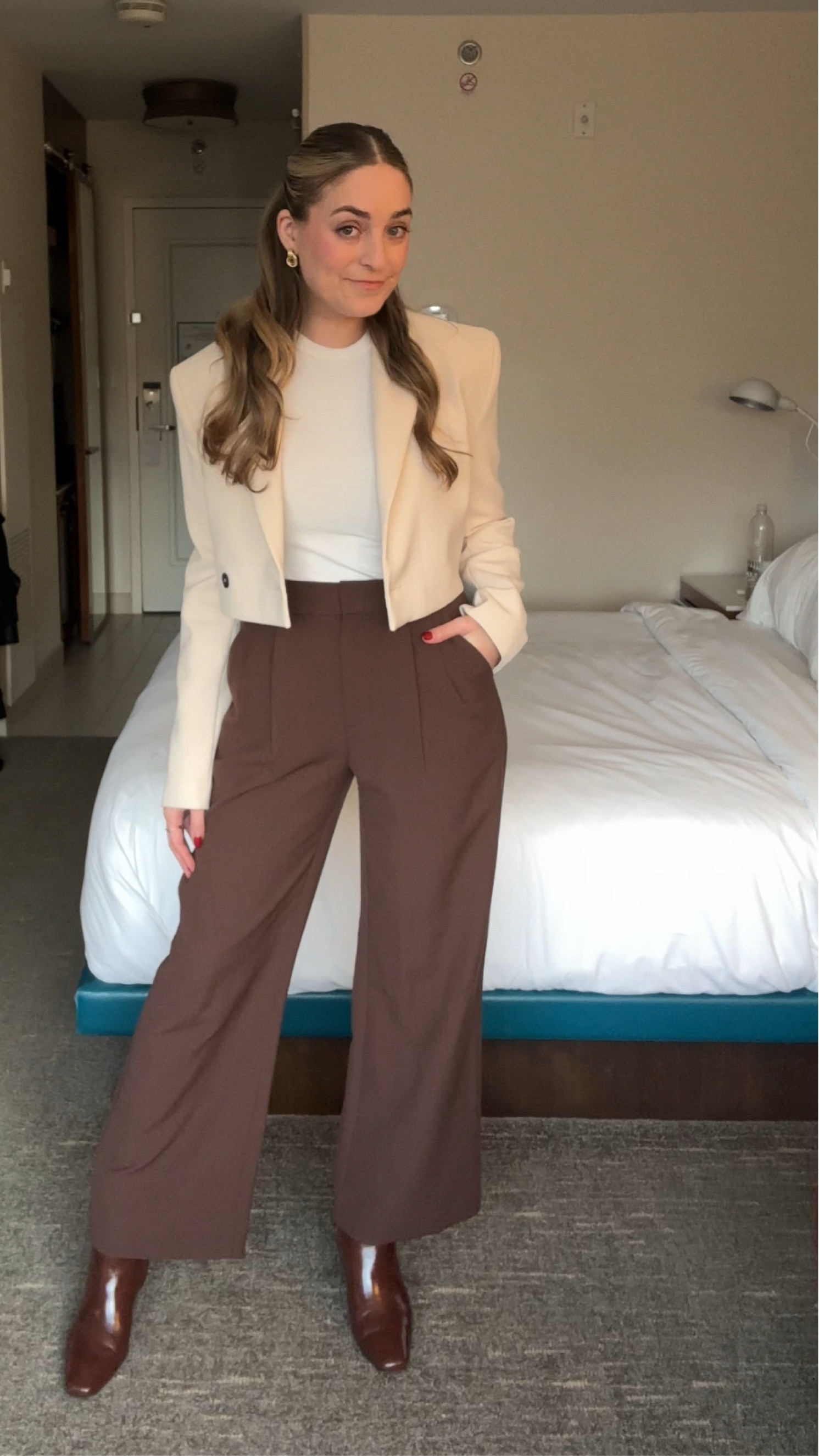 Just a little mix and matching blazer and trousers! 

Blazer: Zara 
Long sleeve: SHEIN
Trousers: Abercrombie 
Boots: Anne Klein via Macy’s 
Earrings: Amazon

#LTKBeauty #LTKWorkwear #LTKStyleTip