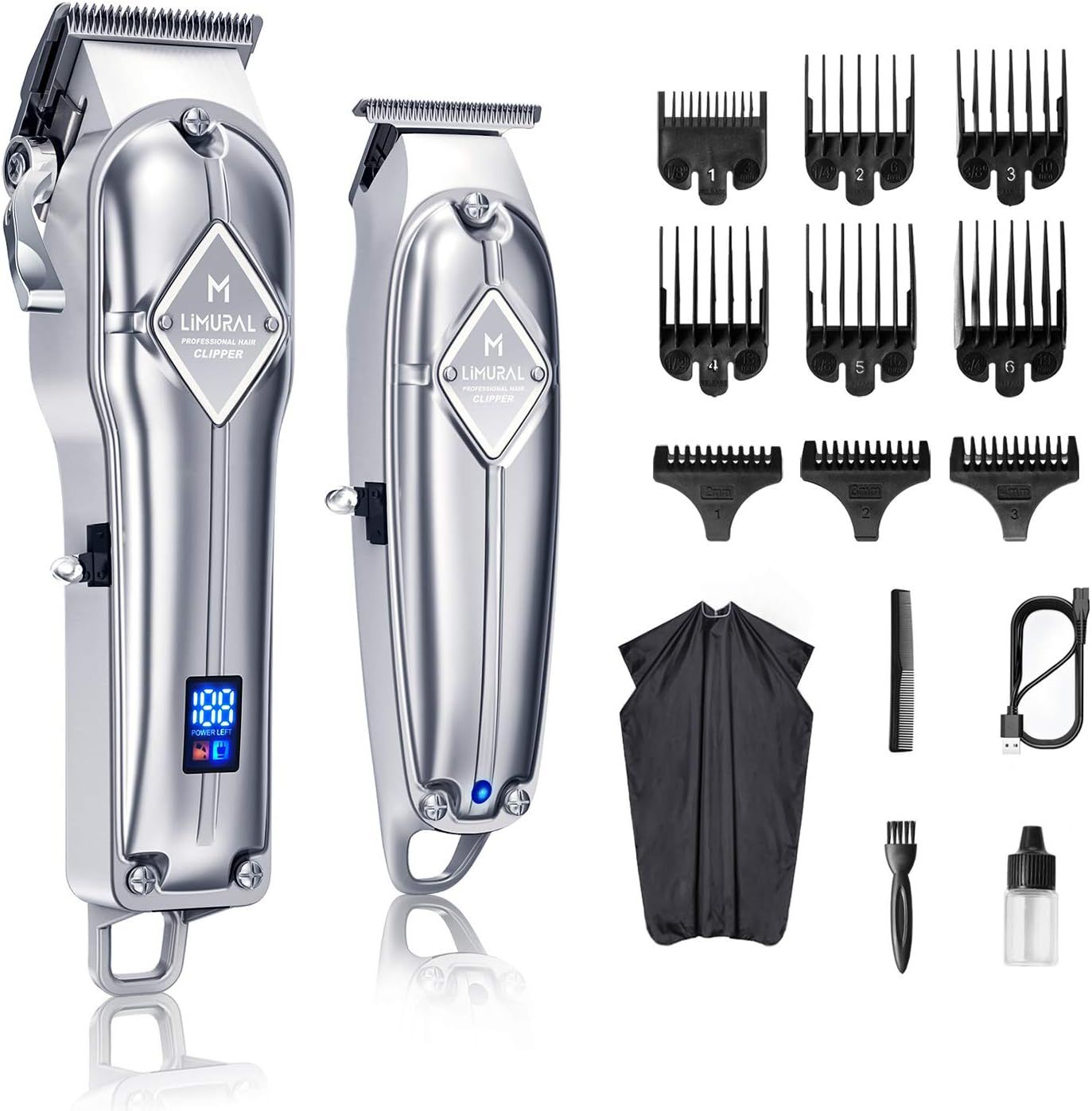 Limural Hair Clippers for Men + Cordless Close Cutting T-Blade Trimmer Kit, Professional Hair Cuttin | Amazon (US)