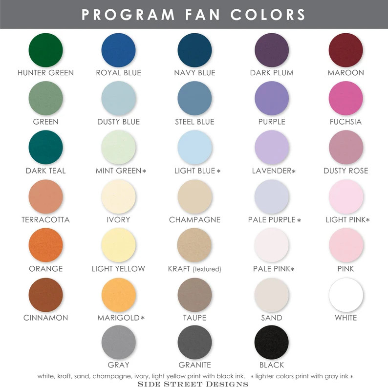 Emerald Green Wedding Program Fans, Hunter Green Colored Fans, Wooden Sticks Included, Nature The... | Etsy (US)