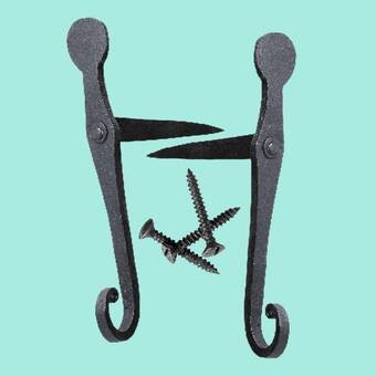 Wrought Iron Dogs Swirl Tail Shutter | Wayfair North America