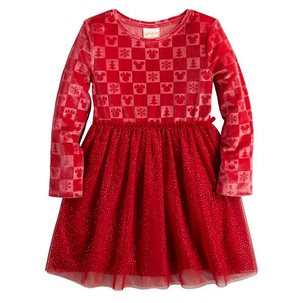 Disney's Minnie Mouse Girls 4-12 Embossed Velour Tutu Dress by Jumping Beans® | Kohl's