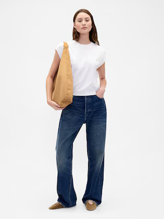 Vegan Suede Slouchy Tote Bag | Gap (US)