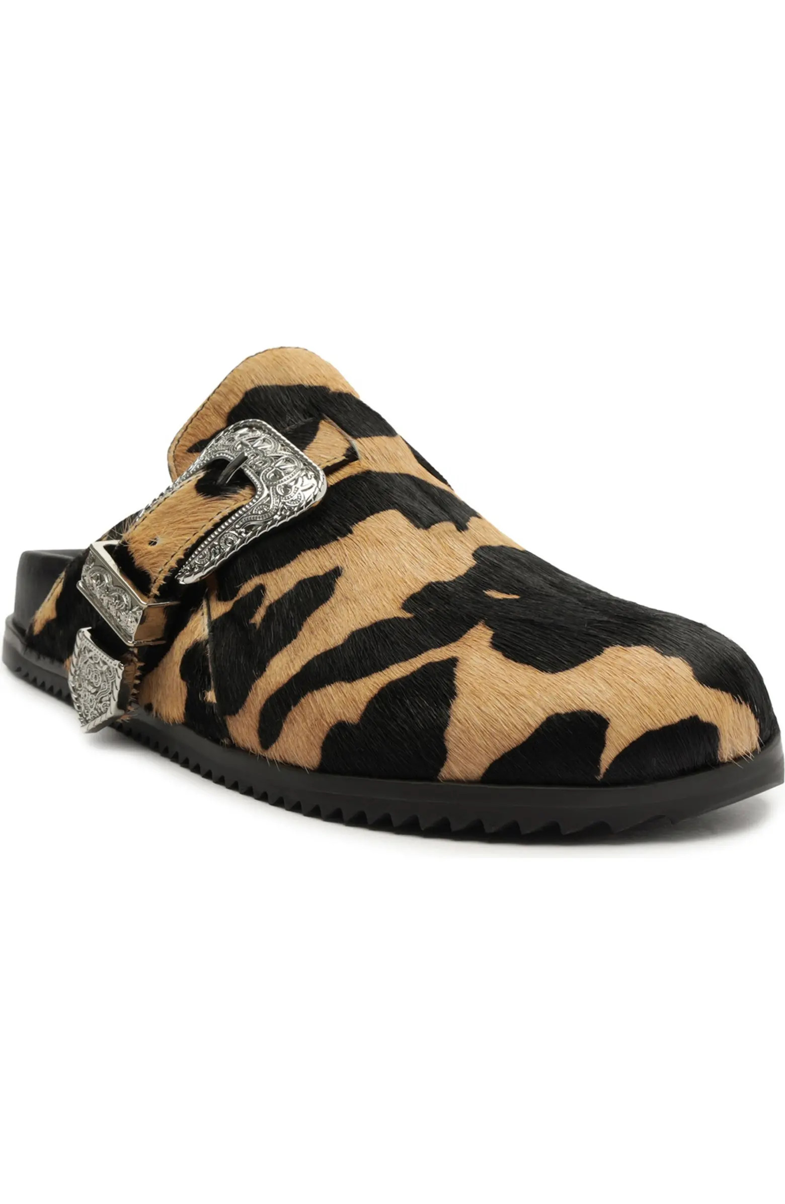 Grace Buckle Genuine Calf Hair Clog (Women) | Nordstrom