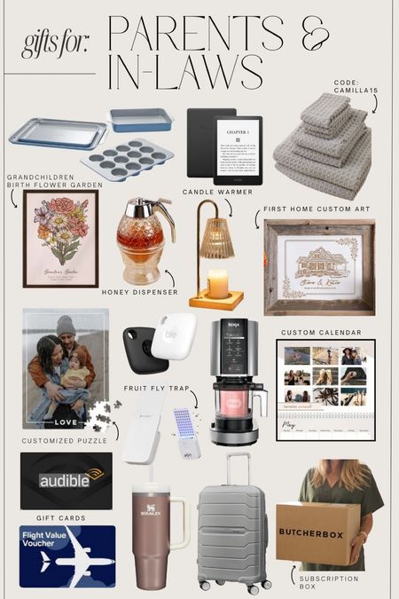 Gift ideas for parents and in laws 

#LTKGiftGuide #LTKHoliday #LTKSeasonal