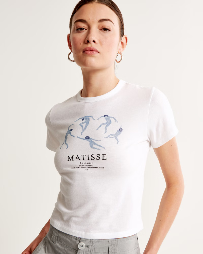 Short-Sleeve Matisse Graphic Skimming Tee | Abercrombie & Fitch (US)