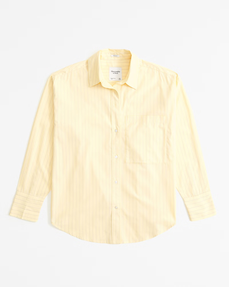 Oversized Poplin Shirt | Abercrombie & Fitch (US)