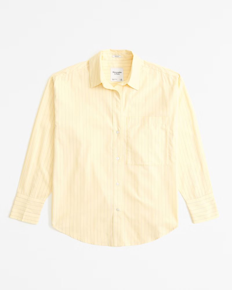 Oversized Poplin Shirt | Abercrombie & Fitch (US)