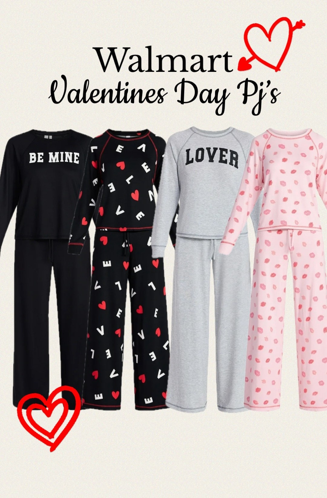 Cozy valentines’s day themed pajama sets from Walmart 

#LTKFindsUnder50 #LTKSeasonal