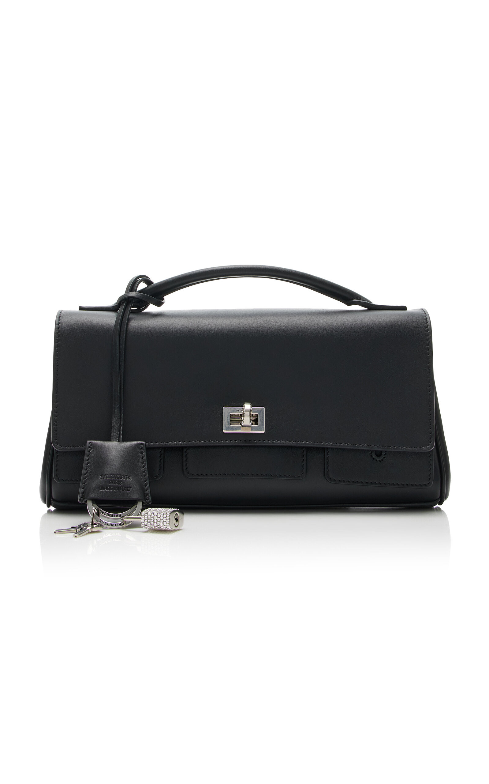 Balenciaga Bel Air Small Leather Clutch on Strap - Moda Operandi | Moda Operandi (Global)