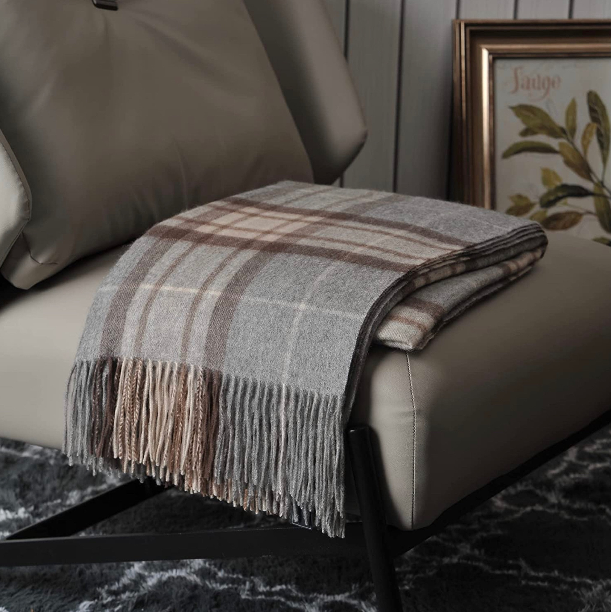 EP Mode 100% Pure Cashmere Throw Blanket for Sofa, Classic Design with Gift Box (Grey Tartan)

#LTKhome #LTKFind