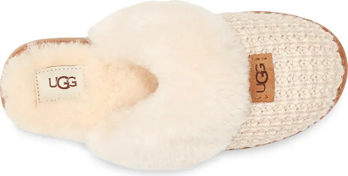 Cozy Knit Genuine Shearling Slipper (Women) | Nordstrom