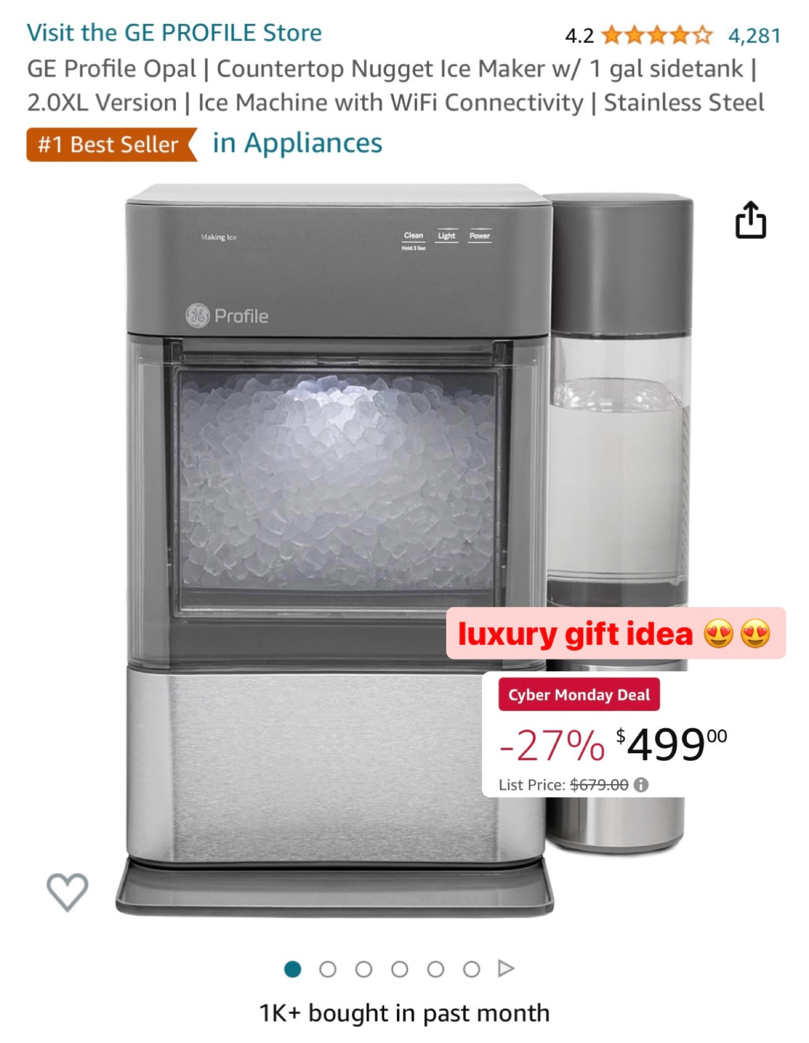 Luxury gift idea on sale for Cyber Monday — nugget ice maker for the home ❄️

#LTKhome #LTKGiftGuide #LTKCyberWeek