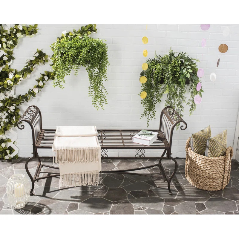 Beelu Iron Outdoor Bench | Wayfair North America