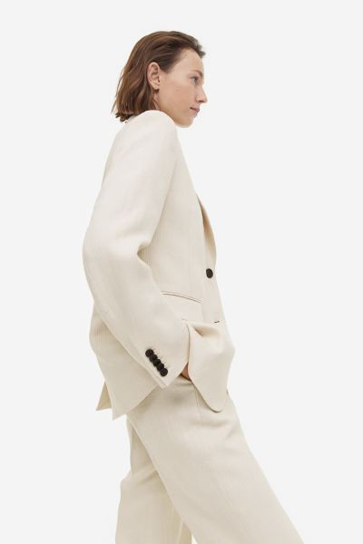Single-breasted Linen Blazer | H&M (US + CA)