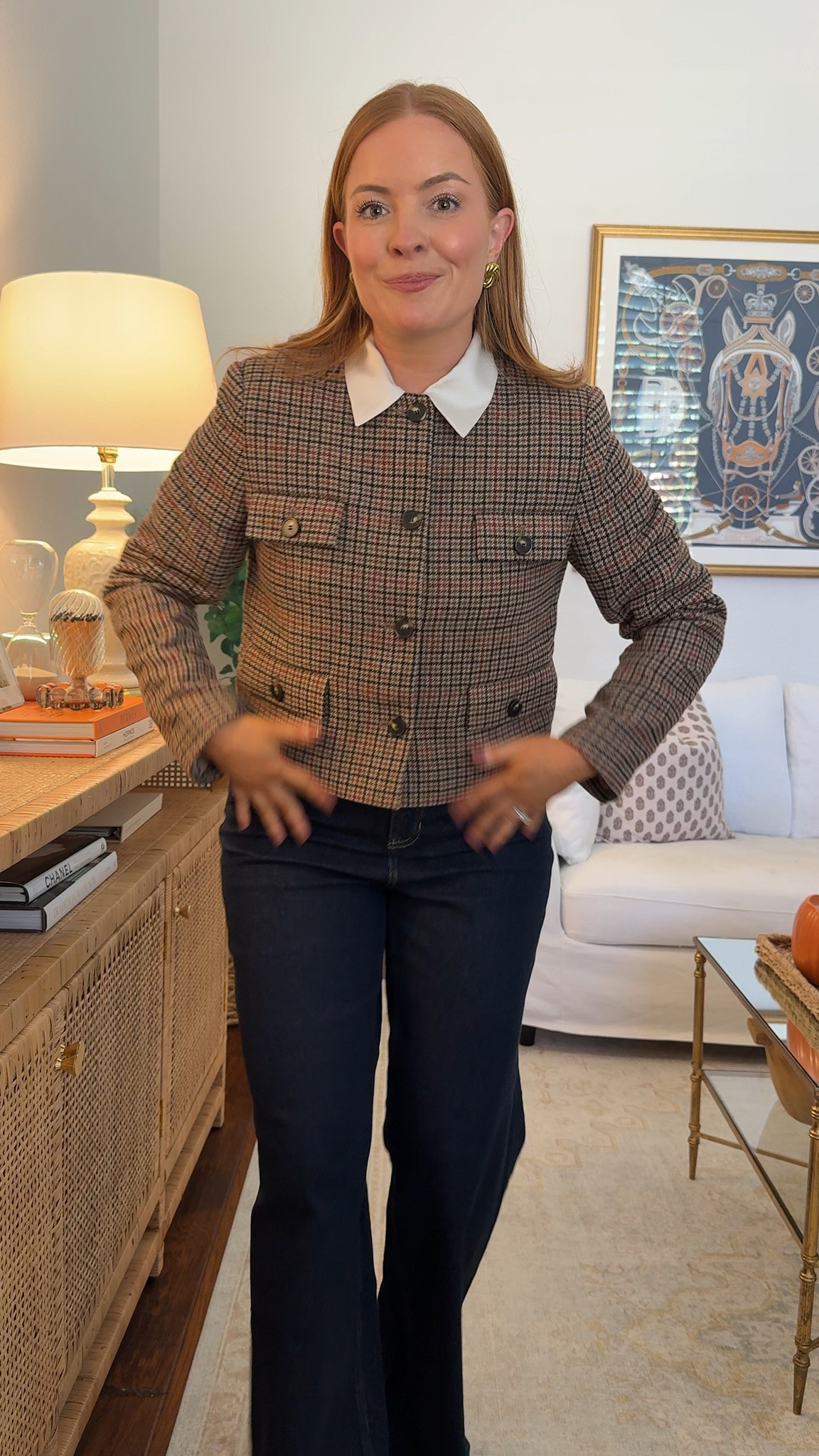Wearing 6 in jacket and medium in denim. Stretchy high-waist denim with a lady jacket — a classic heritage work outfit that's polished at the office and comfortable around the waist.
#workwear #officeoutfits #businesscasual #fallstyle #workingmom