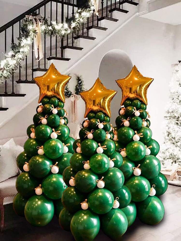 94pcs Christmas Tree Shaped Balloon Set | SHEIN