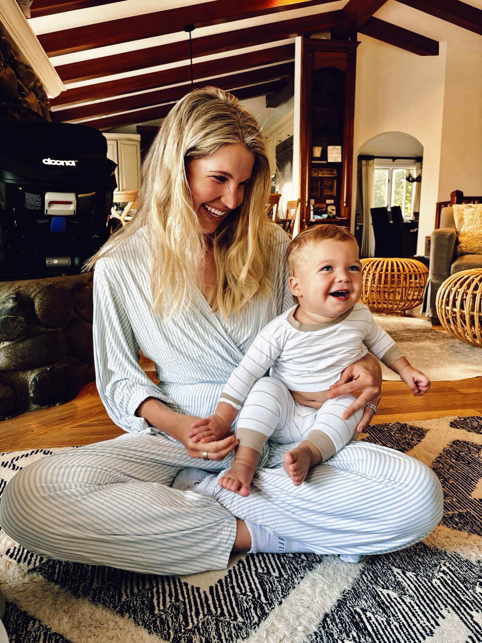 Lake pajamas are truly the best - for mom and baby. I’m wearing the kimono which is a modal fabric that is sooooo soft and cool. These were great for pregnancy too and also are nursing friendly pajamas. For baby pajamas size up!! So cute and the footless pajama sets are good for toddlers and walkers

Baby pajamas , pajama set , luxury pajamas , gifts for baby , gifts for new mom , vacation packing 

#LTKFindsUnder100 #LTKKids