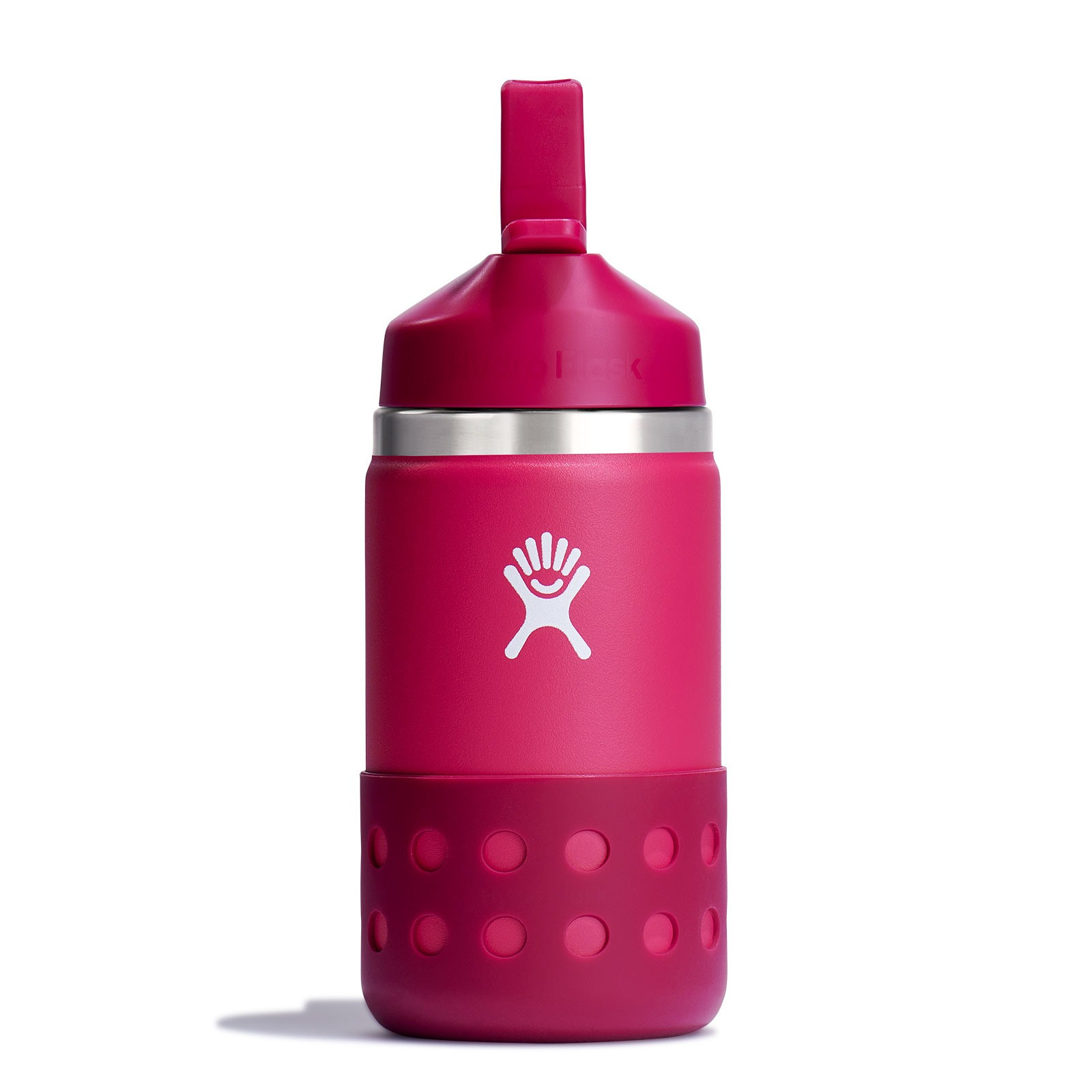 12 oz Kids Wide Mouth with Straw Cap - Peony | Hydro Flask