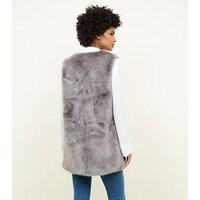 Tall Dark Grey Faux Fur Gilet New Look | New Look (UK)
