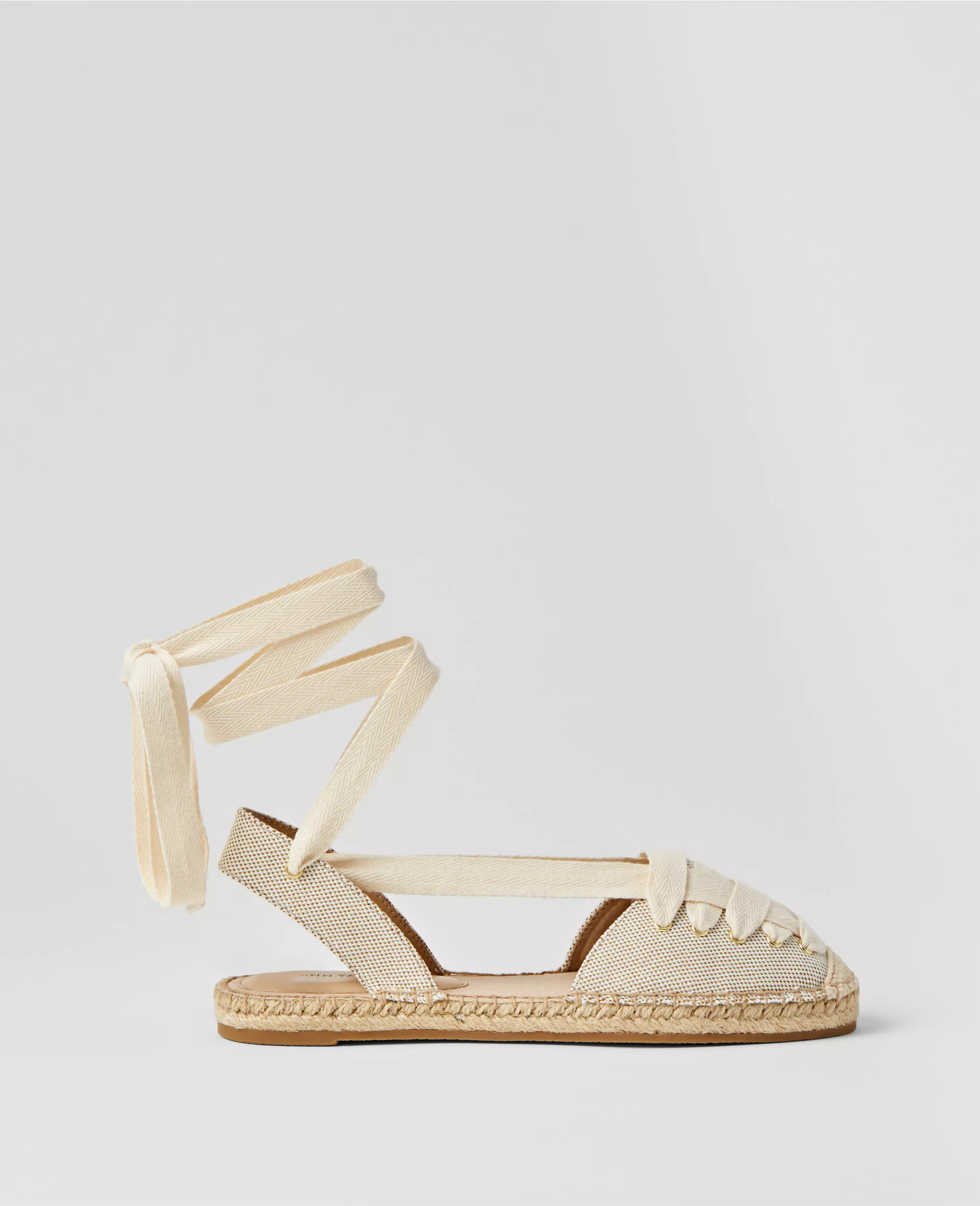 Weekend Collection Lace-Up Espadrille Flats | Ann Taylor