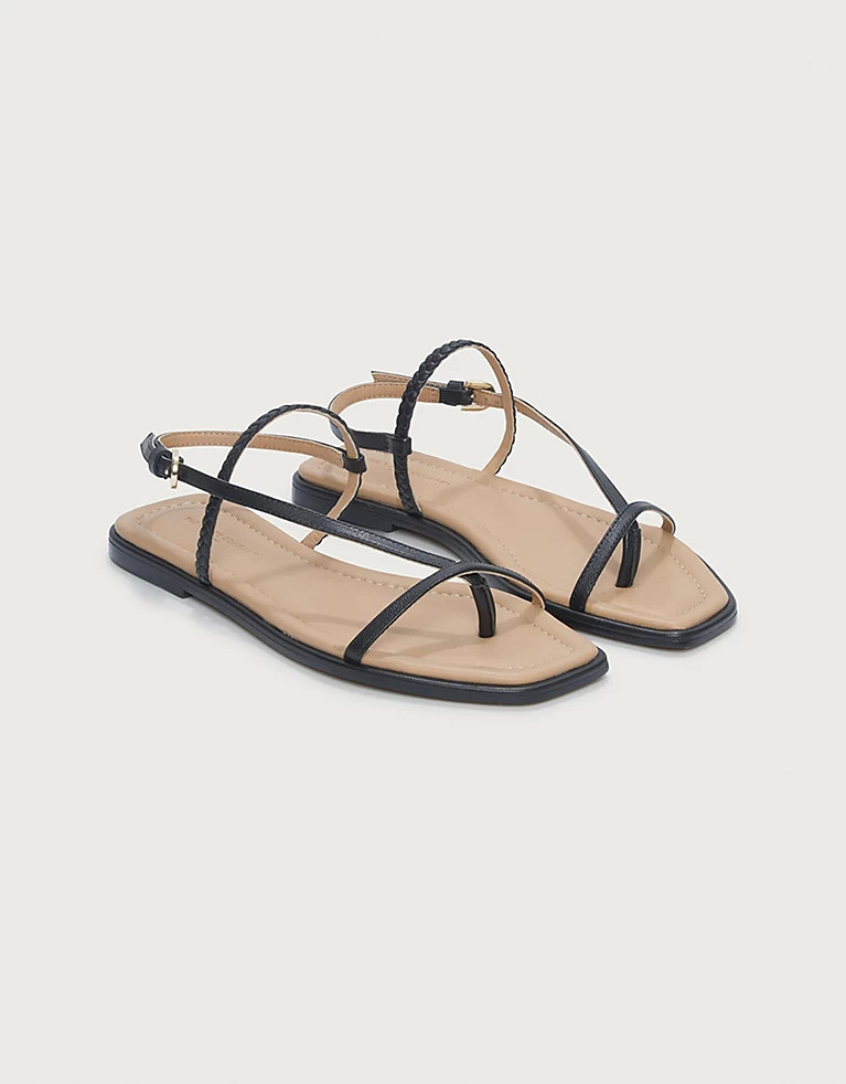 Skinny Braid Detail Strap Sandals | The White Company (UK)