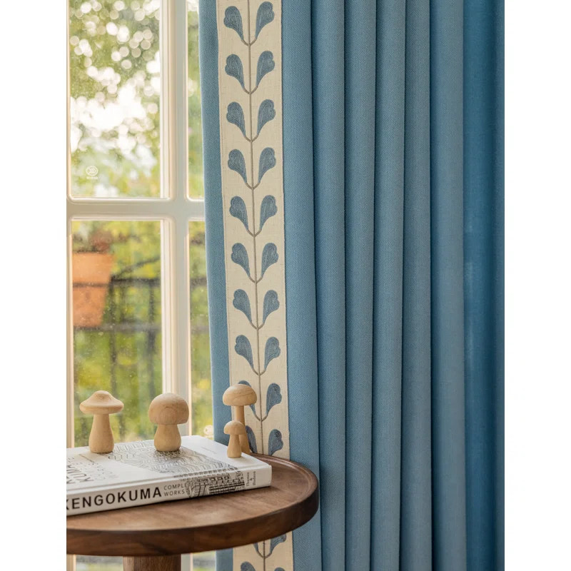 Cotton Blend Room Darkening Curtain Pair (Set of 2) | Wayfair North America