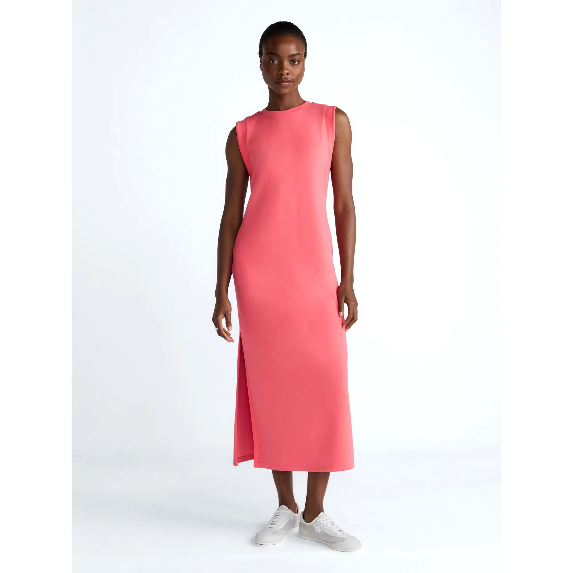 Scoop Women's and Women's Plus Scubaknit Sleeveless Maxi Dress, Sizes XS-4X - Walmart.com | Walmart (US)