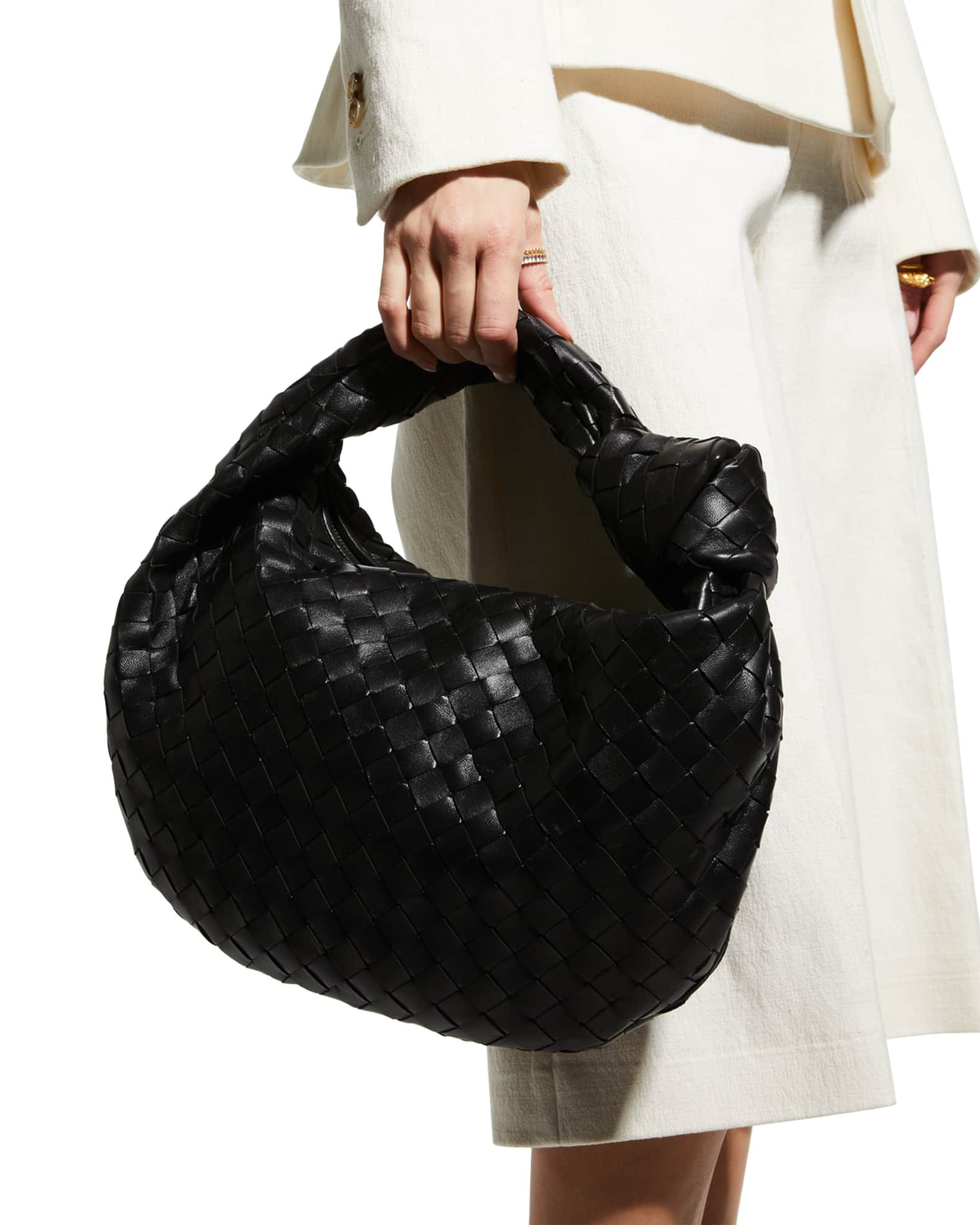 Bottega Veneta Jodie Teen Intrecciato Napa Shoulder Bag | Neiman Marcus