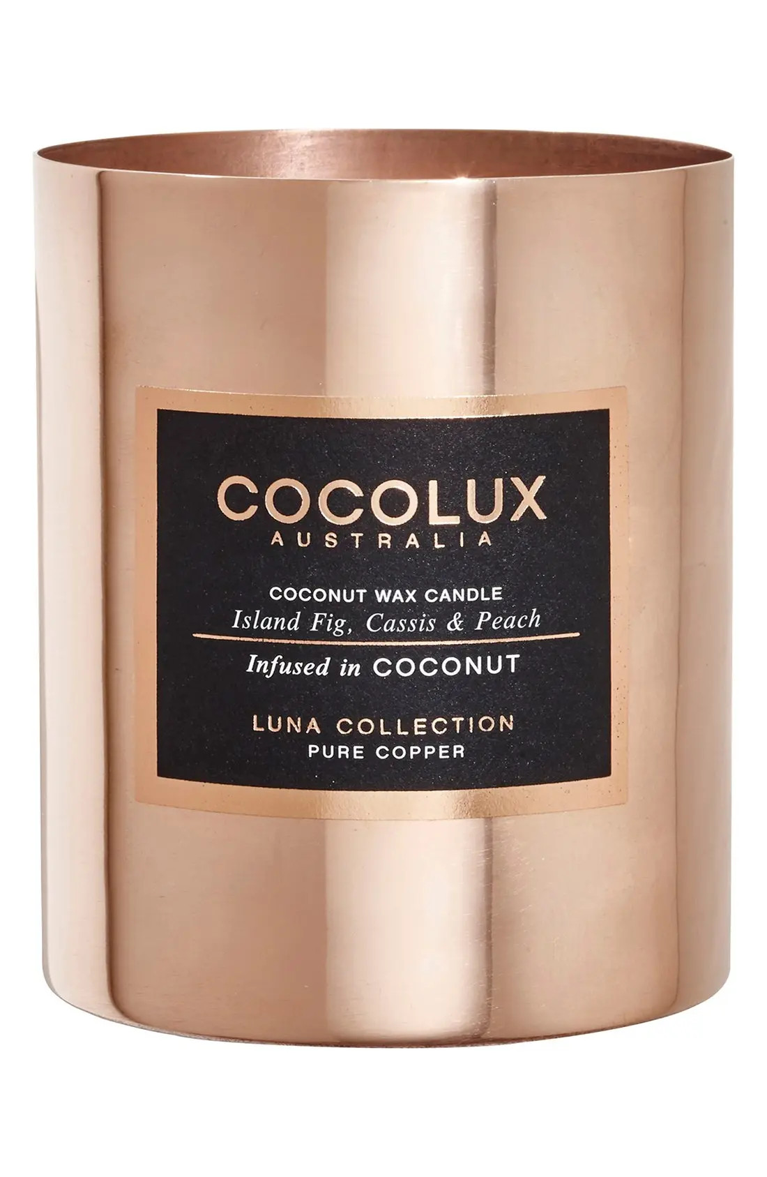 Cocolux Australia Island Fig, Cassis & Peach Copper Candle, Size One Size - None | Nordstrom